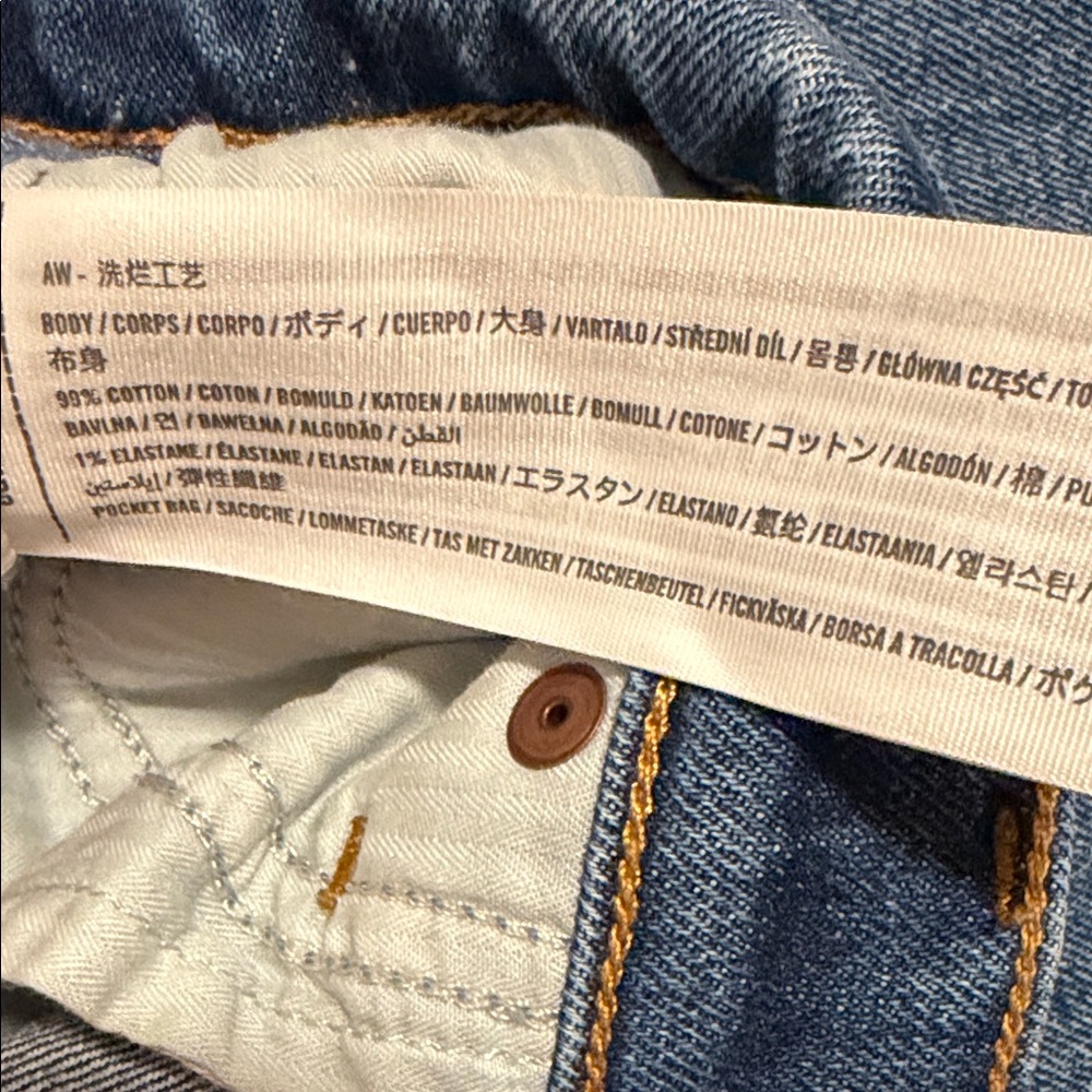 Abercrombie & Fitch Dark Blue the baggy low rise jeans - Picture 3 of 10